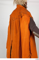  Photos Medieval Knight in cloth armor 2 Knight Medieval clothing gambeson orange cloak upper body 0007.jpg